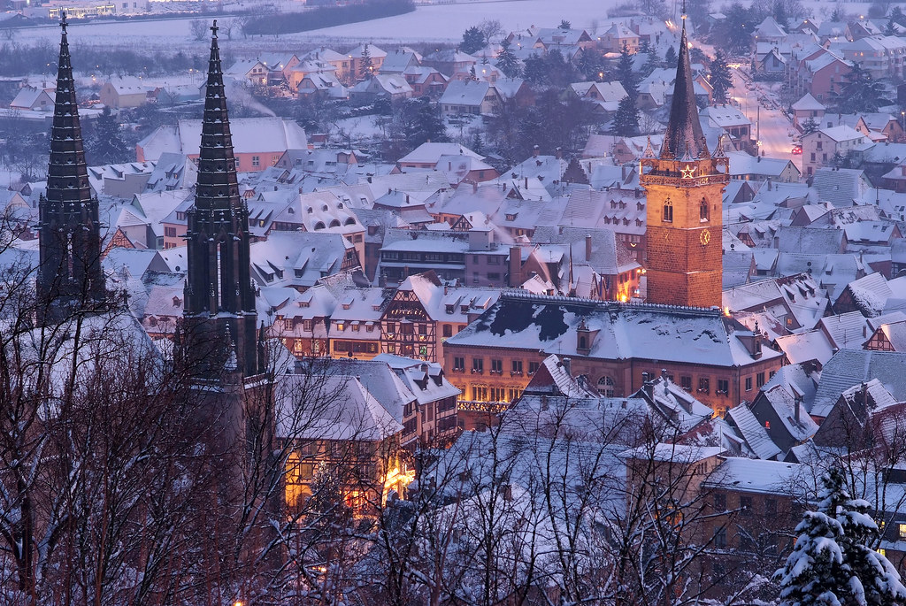 Noël à Obernai 2010 - sous la neige