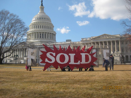 "Sold" Backbone action at US Capitol on 1-21-11