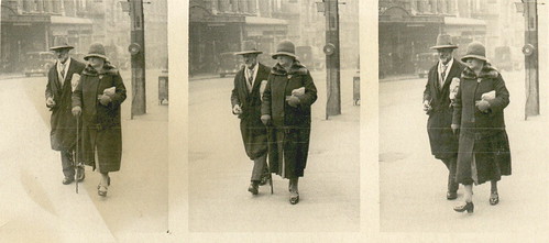 Edwin and Mary Lord (nee Meng) on the street