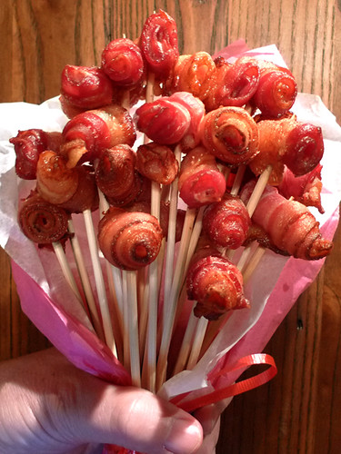 BACON Roses! (How to make) Step 6