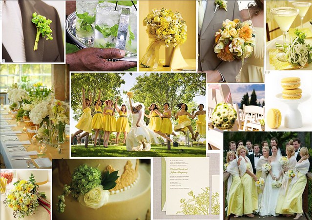 Crisp Yellow Green Wedding Theme For more stylish creative wedding