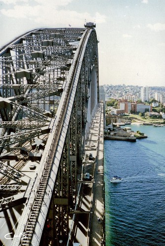View from Harbour Bridge, 3rd June 1990 - Australia 1990 - Photo 014 by Stocker Images
