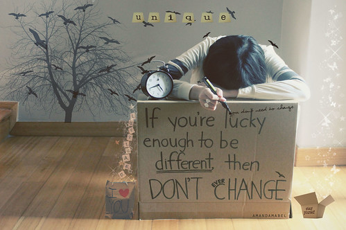 Day 96/365 ~ If You're Lucky Enough to be Different, then Don't Ever Change