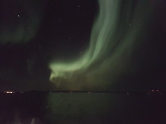 Norway - Northern Lights leaving Rorvik
