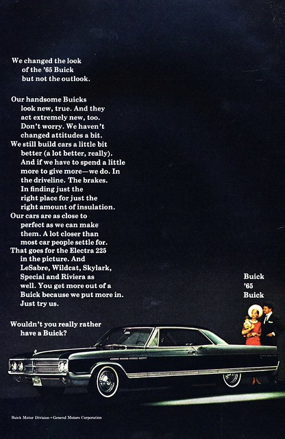 US magazine ad for the 1965 Buick Electra 225