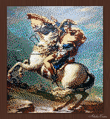 LEGO Mosaic - Napoleon Crossing the Alps
