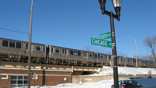 The CTA South Boulevard Purple line station. Evanston Illinois USA. Thursday, February 3rd, 2011. by Eddie from Chicago