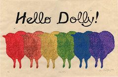 Hello Dolly! monoprint
