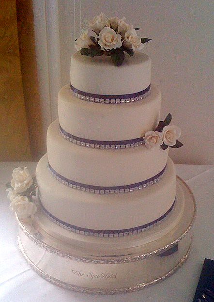 Ivory Navy wedding cake Today 39s 4 tier chocolate vanilla cake with 
