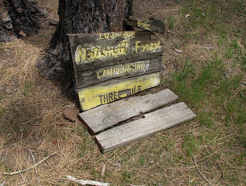 Three Mile Camp -  The Old Sign Is Still Here....Barely!