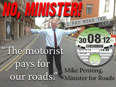 Government minister sticks to his mistaken claim that motorists pay for roads