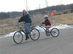 Olivia and I on the 1st Ride of the Season