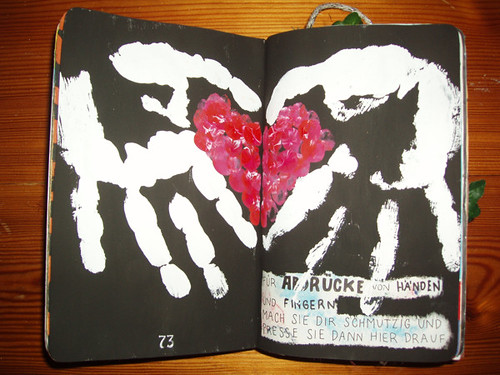 Wreck This Journal: This Page Is For Handprints Or Fingerprints.