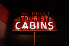 Advertisement, Sign, Tourist Camp/Cabins