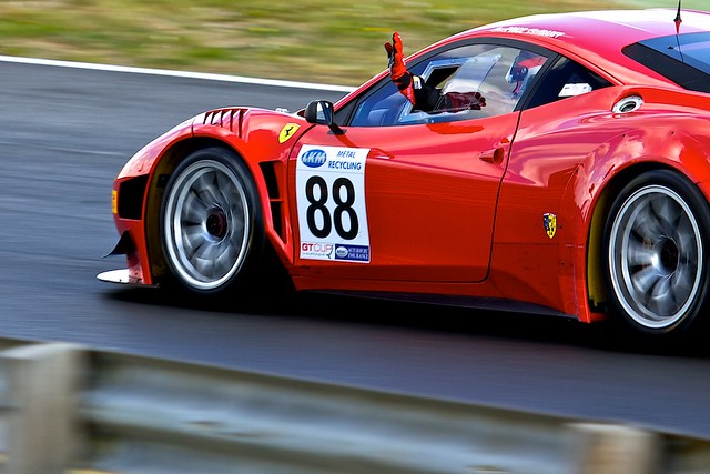 Ferrari 458 GT3 FF Corse's 458 GT3 driven to first place by the pairing of