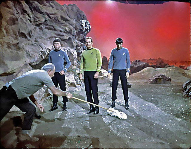 1966 ... 'Star Trek' set tidy