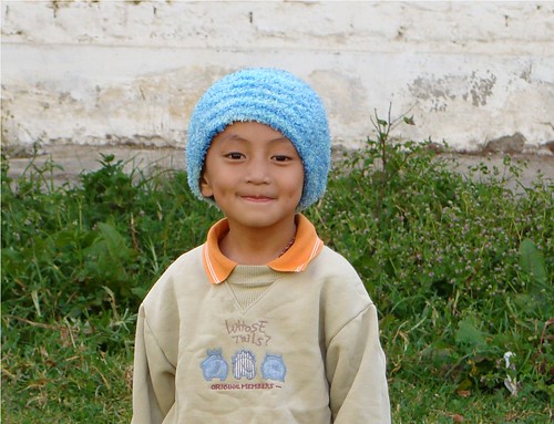kid with funny hat