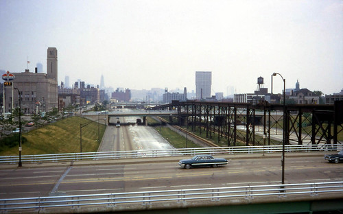 Chicago's Congress Expressway in 1968