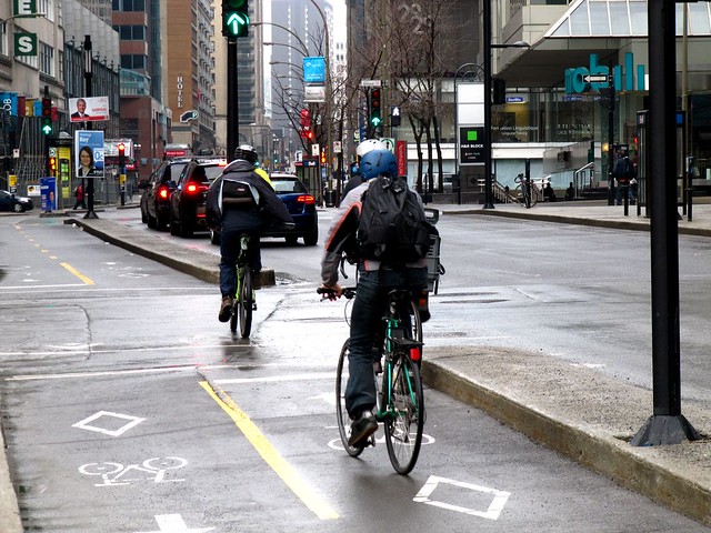 Montreal bike lanes