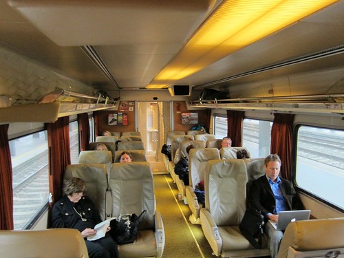 Amtrak Cascades talgo coach interior