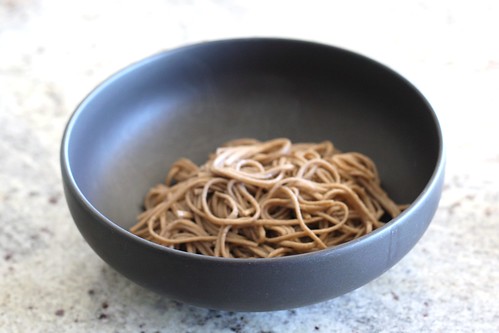 Noodles in the bowl