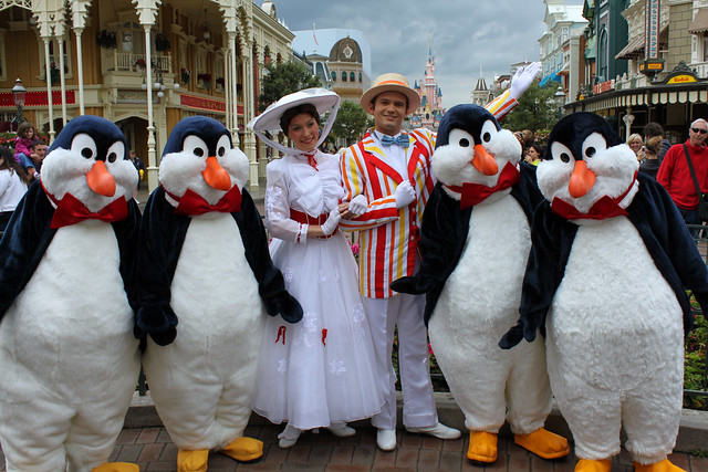 Meeting Mary Poppins, Bert and the Penguins
