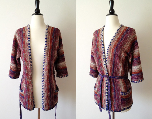 space dyed hippie wrap cardigan