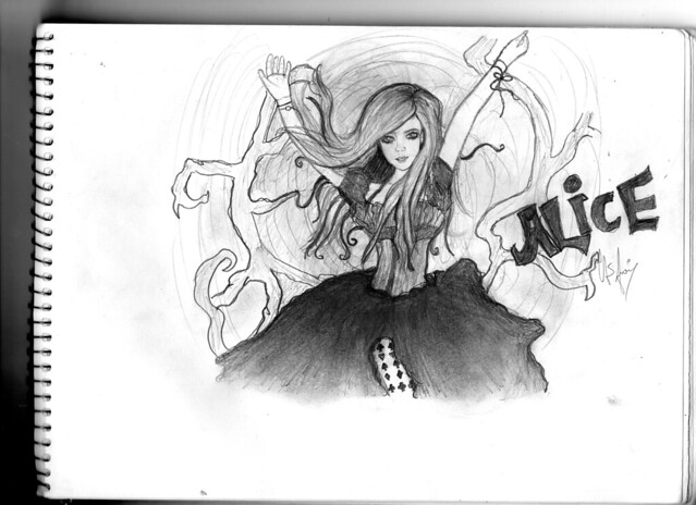 Avril Lavigne Alice cartoon 