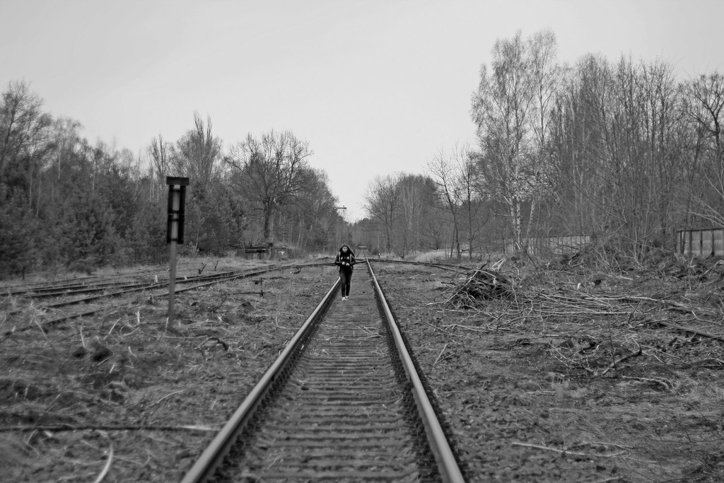 abandoned Jüterbog black and white
