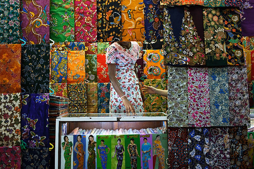 Fabric Store - Yangon, Myanmar by Maciej Dakowicz