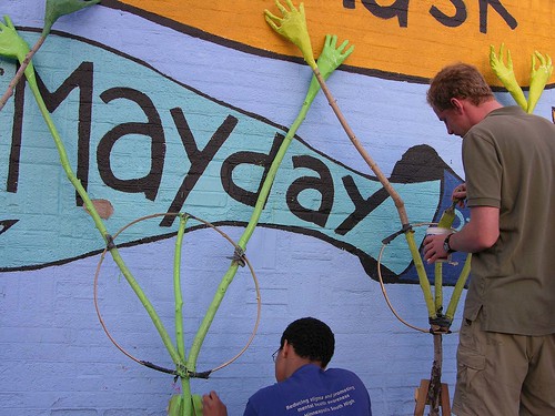MayDay 2012 painting the 38 trees