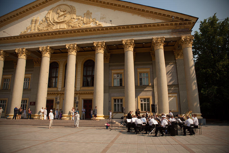 Выступление духового оркестра Новосибирск