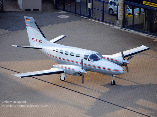 D-IAAC Cessna 441 by Jersey Airport Photography