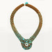 Needle Felted Tapered Rope Necklace Turquoise