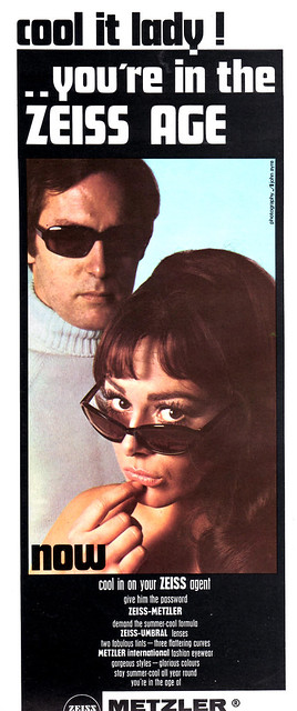1960s Magazine Ad for Metzler international sunglasses