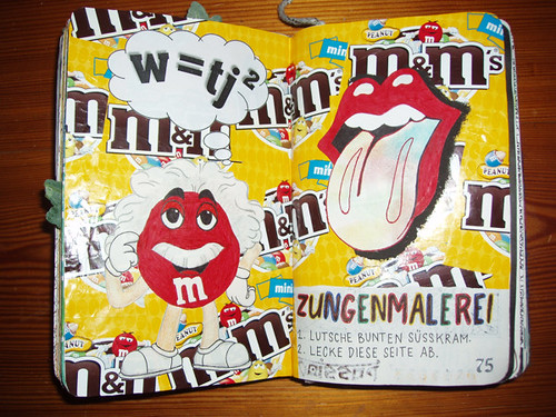 Wreck This Journal: Tongue Painting.