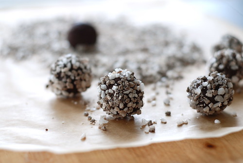 chocolate and mint truffles