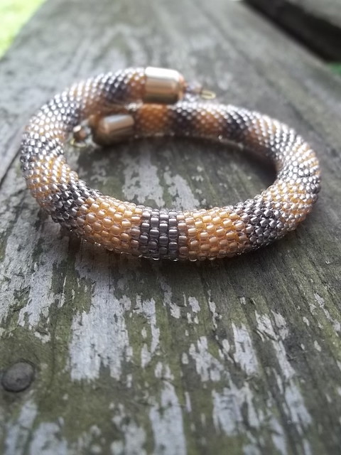 yellow and brown bracelet