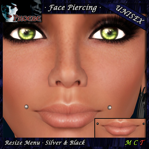 *P* Unisex Face Piercing ~ Serie U3 ~ Dollarbie
