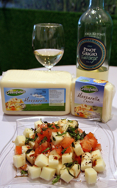The cheese goes so well with a 2009 Gancia Pinot Grigio