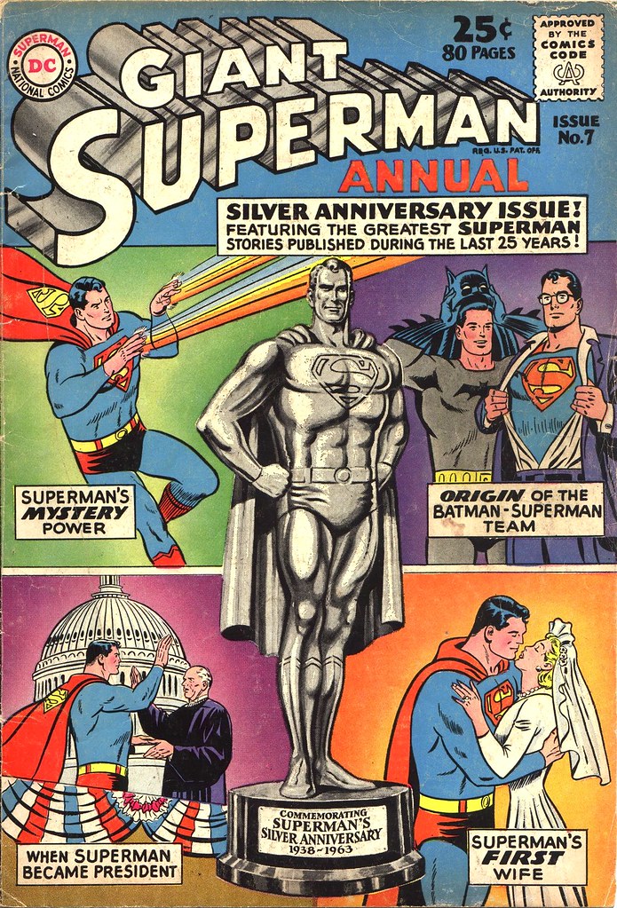 Superman Annual 7 1963 cover by Curt Swan