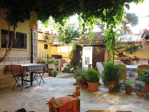Courtyard in our pension in Selçuk