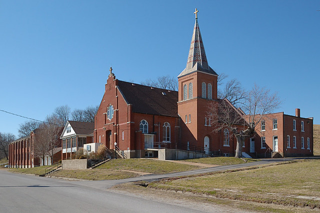 Church of the Risen Savior (Saint Joseph), in Rhineland, Missouri, USA - exterior