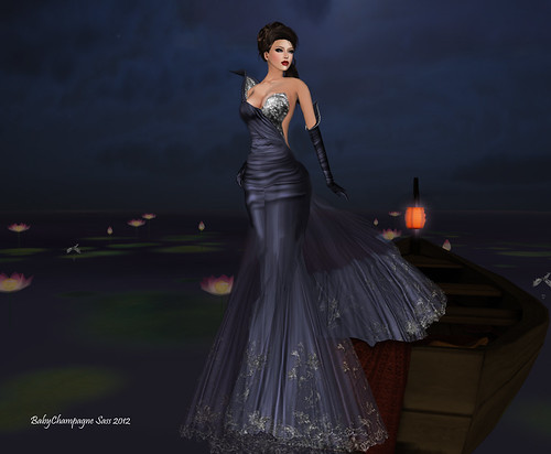 :: PM :: Falbala Gown in Midnight Blue - for ASHRAYA PROJECT by Babychampagne