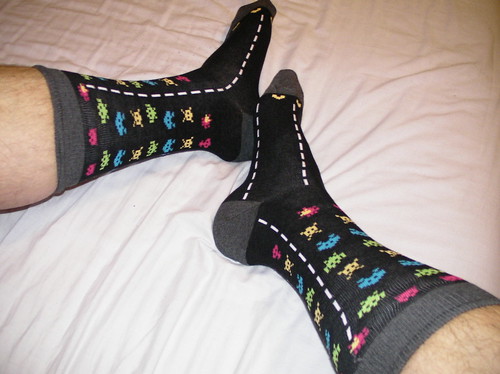 Dark cartoony socks by welshsock