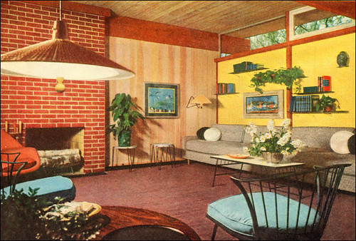 1953 Modern Living Room by American Vintage Home