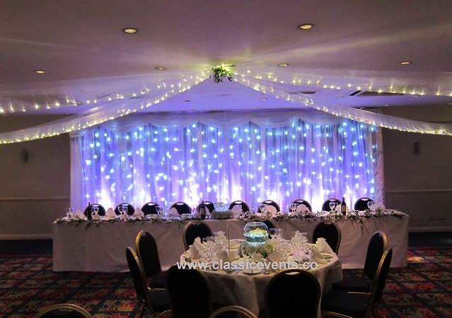 Classic Events at The Ramada Tunbridge Wells Ceiling Swags Fairy Lights