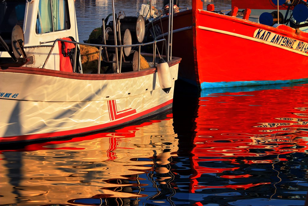 Boats and reflections