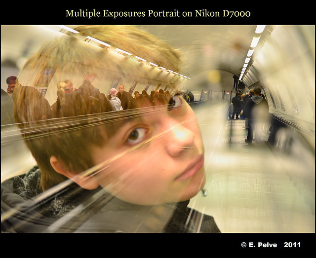 Multiple Exposures Portrait on Nikon D7000