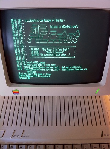 my Apple II IRC hangout